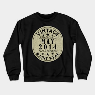 Vintage Established May 2014 - Good Condition Slight Wear Crewneck Sweatshirt